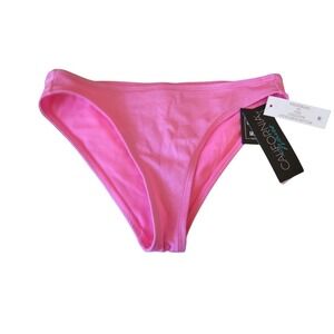 Macy's CALIFORNIA WAVES Pink Shimmer Bikini‎ Bottoms Sz XS NWT